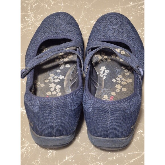 Skechers Breathe Easy Lucky Lady Blue Mary Jane Comfort Shoes,Size 9 - Picture 2 of 8